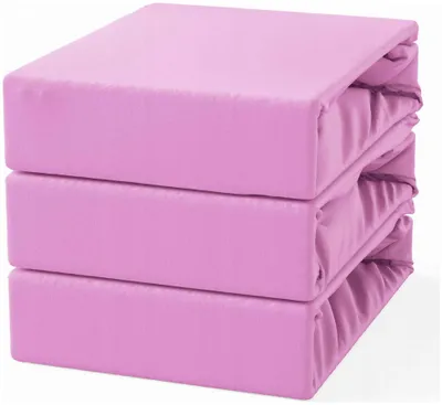 Produktbild von Kortina Jersey Spannbettlaken mit Gummizug 90x200 cm Rosa