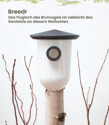 Produktbild von Singing Friend BreedR Nistcabinets - Flexibler Nistkasten - Einfaches Aufhängen des Nistkastens - Wildgrün (8x20x9 cm)