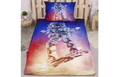 Image de 3D literie 140x200 + 70x90 - Astronaute - 8592753026120