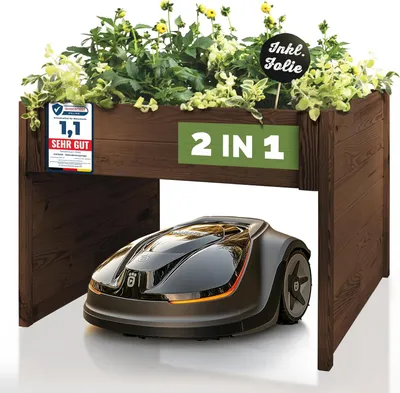 Produktbild von PATKAR Mähroboter-Garage 79x73x56cm Witterungs- & UV-beständig  Europe, Braun