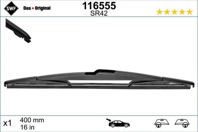 Obrázok produktu pre Zadný Stierač Pre Peugeot 207