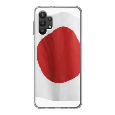 Produktbild von MuchoWow® Handyhülle Schutzhülle Hülle für Samsung Galaxy A32 5G Die Flagge von Japan auf weißem Hintergrund Silikon Softcase Handy Hülle - Softcase