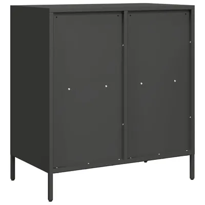 Immagine prodotto di Credenza Nera 68x39x73,5 cm in Acciaio Laminato a Freddo