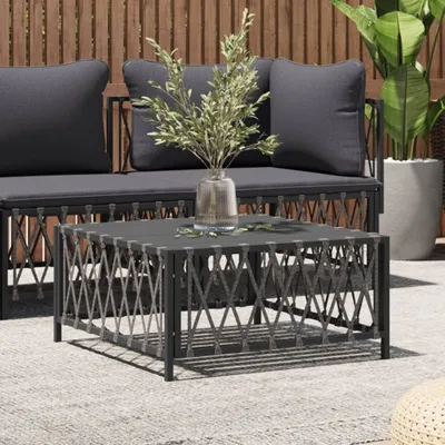 Produktbild von vidaXL Zahradní stůl antracit 70x70x34 cm Látka