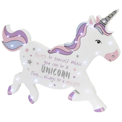 Produktbild von Zauberhaftes LED Schlummerlicht Stimmungslicht"Einhorn" - 37 x 33 x 3 cm