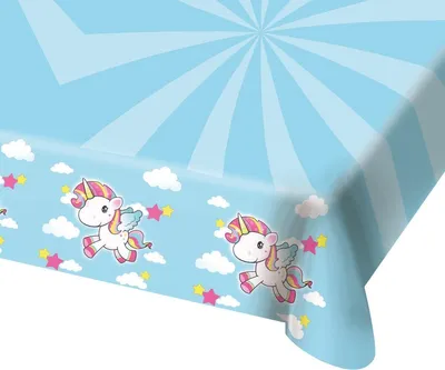Image de 1 pc. Licorne Party nappe fête enfants anniversaire