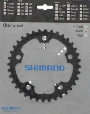Immagine prodotto di SHIMANO FC-CX50 36 denti nera - trasmissione precisa per il ciclocross...