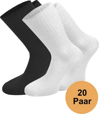 Produktbild von normani 20 Paar Baumwollsocken Uni