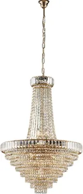 Immagine prodotto di Vladimir Lampadario in ferro e ottone dorato con strass 11 luci 152 Ø62 BL263-11-OR