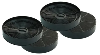 Produktbild von Aktivkohlefilter für Oranier + Gorenje KSC 700  Sparset (4 Stück) Umluft Zubehör Dunstesse