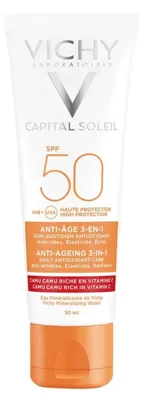 Obrázok produktu pre Vichy - Sunscreen Sunscreen SPF 50+ Idéal Soleil Anti-Age 50 ml 50ml