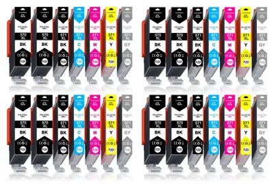 Produktbild von 28er Pack Druckerpatronen PGI-570 CLI-571 kompatibel mit Canon Pixma TS9055