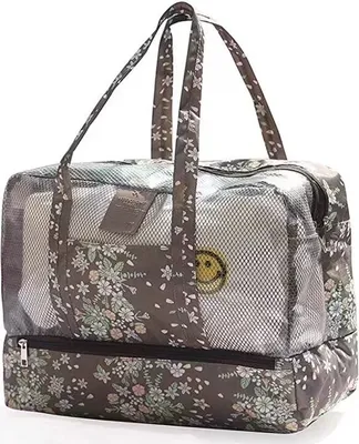 Produktbild von Damen Trocken Nass Getrennt Schwimmtasche atmungsaktiv wasserdichte Tasche Sporttasche Badetasche Waschtasche Aufbewahrungtasche für Schwimmen Sport Reise Fitness