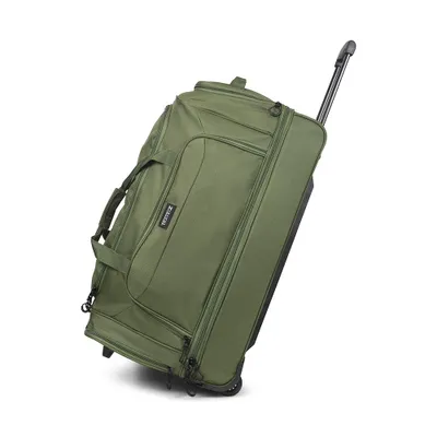Image de TravelZ Sac à roulettes de 70 cm avec poignée télescopique - Grand sac de voyage à roulettes de 96 litres - Vert