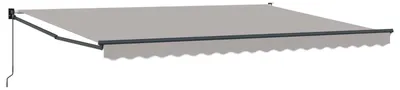 Produktbild von Markise Hellgrau 450 x 300 x 165 cm Polyester und Metall