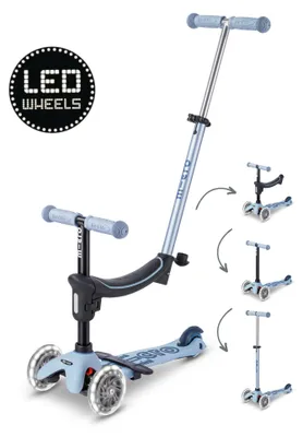 Produktbild von Micro Mobility Micro Mini2Grow Deluxe LED 2.0, Kinder, Dreiradroller, Junge/Mädchen, Asphalt, 50 kg, 3 Rad/Räder