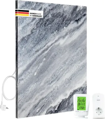 Produktbild von Infrarot Natursteinheizung Marwona Qarama 60x50 cm 500 Watt inkl. Funkthermostat und Empfänger