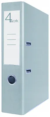 Zdjęcie produktu dla Folder Vau-Pe, format A4, wysokość 75 mm, kolor szary, z listwą zaciskową