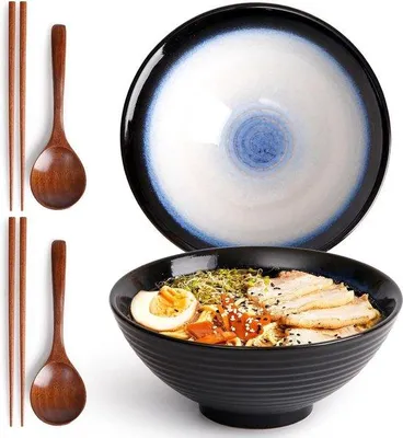 Produktbild von Japanische Ramen Schüssel - Mondblau