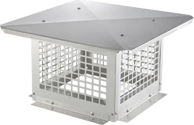Zdjęcie produktu dla Osłona komina 30x30 cm - stal nierdzewna 304 - łatwy montaż stabilna
