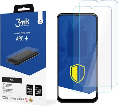 Produktbild von 3mk Display Schutzfolie ARC+ für TCL 20 R 5G  0,17mm Self-Heal (2 Stück)