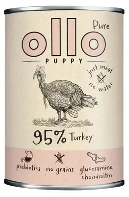 Zdjęcie produktu dla OLLO Puppy Pure Turkey - mokra karma dla psów - 850 g