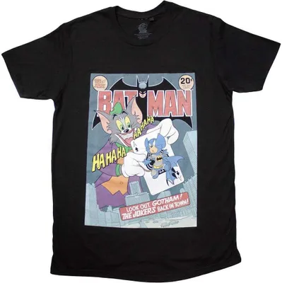 Produktbild von Tom & Jerry - "Batman" T-Shirt für Herren/Damen Uni RO11358 (XXL) (Schwarz)