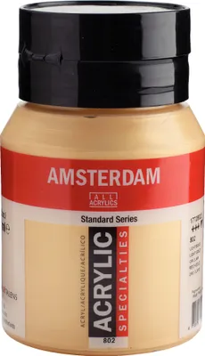 Zdjęcie produktu dla Butelka farby akrylowej Amsterdam Standard Series 500 ml Rich Gold 802