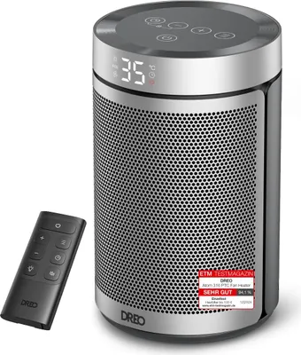 Zdjęcie produktu dla Termowentylator Dreo: Cichy grzejnik ceramiczny PTC o mocy 1500 W z termostatem i wyłącznikiem bezpieczeństwa