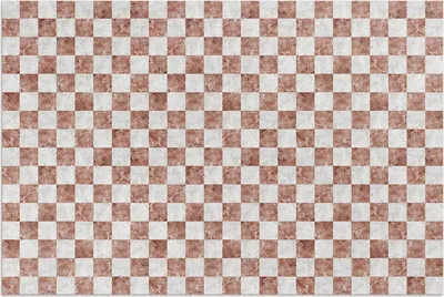 Produktbild von Marmor Schachbrett Steinmosaik – Vinylteppich – 140x210 cm – Outdoor Teppich – Terrasse – Wetterfest – Modern