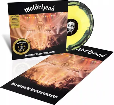 Immagine prodotto di Motörhead: No Sleep Til Hammersmith Live (50th Anniversary Edition) (Half Speed Master) (Yellow & Black Splatter Vinyl)