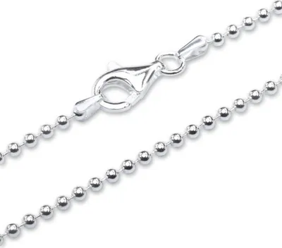 Produktbild von Unique Kugelkette 925 Silber 2,2mm Silberkette für Damen und Herren
