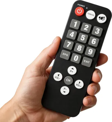 Produktbild von RED OPTICUM Senioren Fernbedienung für AX-150 Sat Receiver - Extra große Tasten für einfache Bedienung des HD Satelliten Receiver – Senior Remote Control