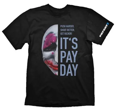 Image de T-Shirt Payday 2 - Houston Maske [schwarz, S]