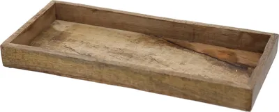 Immagine prodotto di Ciotola decorativa di mango quadrata - piccola / 34 x 12 cm - vassoio portacandele in legno con bordo - ciotola in legno decorazione da tavolo ciotola portacandele vassoio in legno vassoio decorazione per candele vassoio