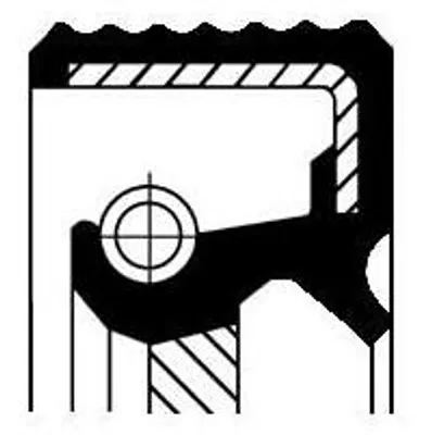 Produktbild von CORTECO 01031960B Wellenringdichtung, Differential x