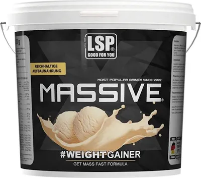 Produktbild von LSP MASSIVE X® Weight Gainer, VanillaIceCream