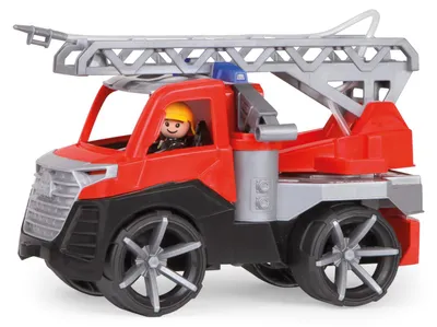 Produktbild von LENA TRUXX Feuerwehrauto mit klappbarer Leiter Wasserspritze und Spielfigur