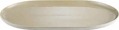 Produktbild von Blomus Servierplatte Sablo, Servierteller, Steingut, Savannah, 40 x 24 cm, 64392