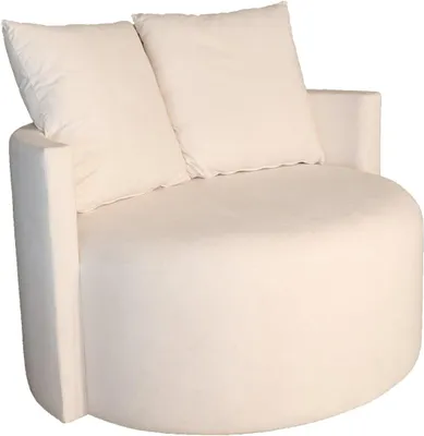 Produktbild von Kindersessel Sessel Loveseat Samt-Creme-Drehsessel