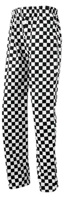 Produktbild von Premier - "Essential" Kochhose für Herren/Damen Unisex LT2713 (L) (Schwarz/Weiß)