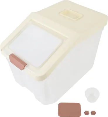 Immagine prodotto di Contenitore per riso, ermetico, contenitore per farina, cereali, alimenti secchi, per cucina, casa, resistente all'umidità, 20 kg