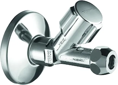 Produktbild von Schell Schrägsitzventil COMFORT 1/2" chrom, mit Verlängerung und Rosette