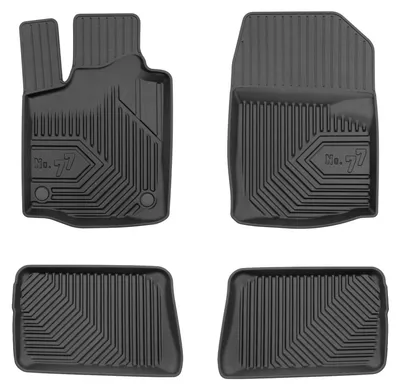 Productafbeelding van Rubberen automatten voor Renault Twingo II 2007-2014 (hatchback) – 4-delig, zwart, op maat