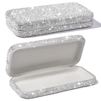 Produktbild von Blueshyhall Sonnenbrillen Etui Hardcase Glizter, Bling Brillenetui mit Diamant S