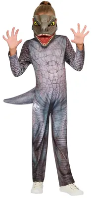 Immagine prodotto di Jurassic World - Costume per bambini, Halloween BN6458 (128) (grigio)