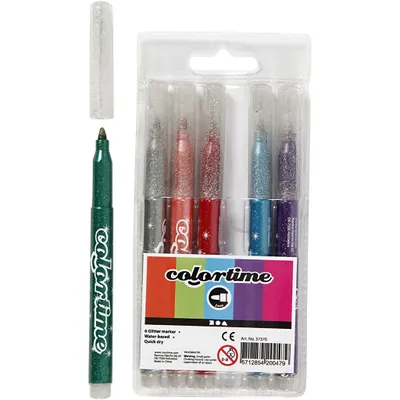 Produktbild von 6 Colortime Glitter Marker