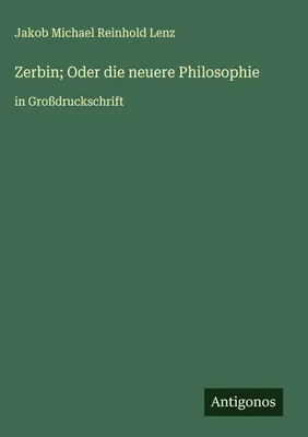 Produktbild von Zerbin  Oder die neuere Philosophie