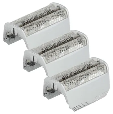 Produktbild von vhbw 3x Doppelscherfolie Ersatz für Braun 30B, 30B Mul, 30S für Elektrorasierer + Rahmen, silber