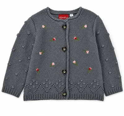 Produktbild von BONDI Baby Mädchen Strickjacke 86993 | Dark Green Größe: 74